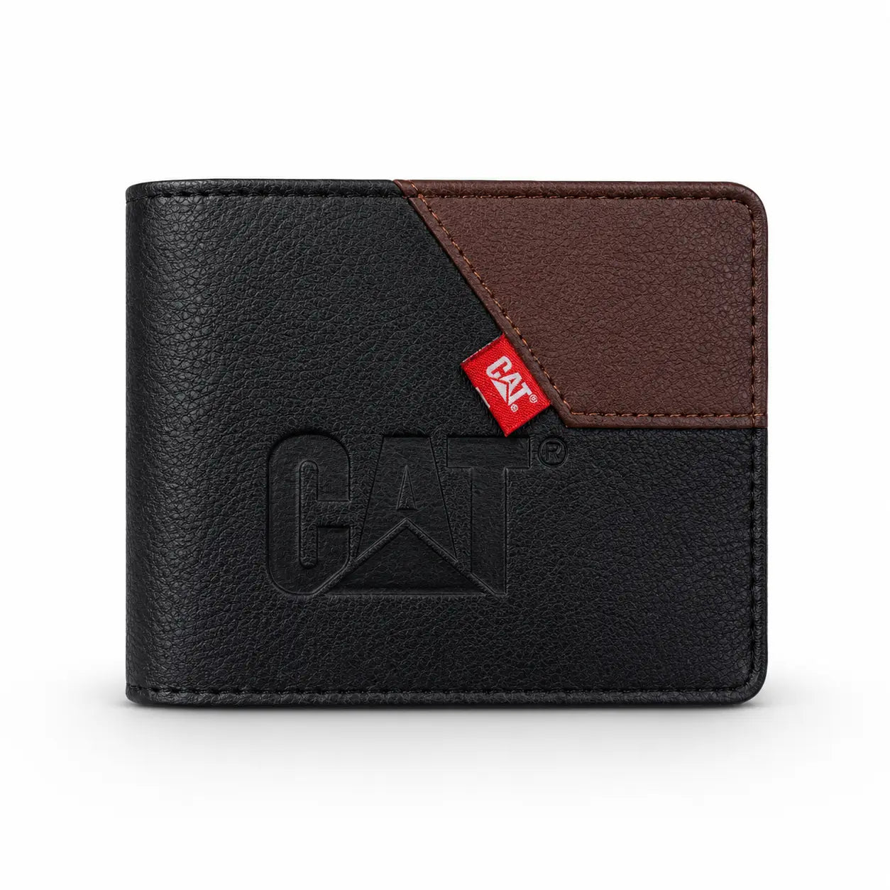 Billetera Caterpillar - Negro y Marron con esquina pro