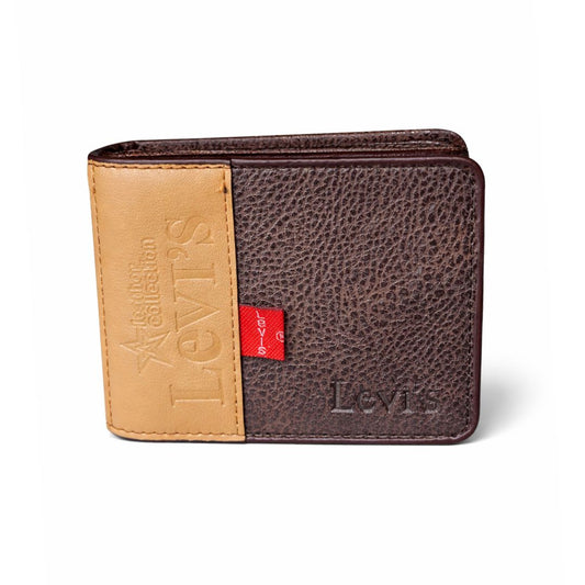 Billetera Levi's - Marrón con Beige Lateral