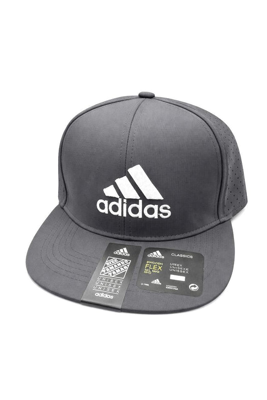 GORRA PLANA ADIDAS GRIS OSCURO