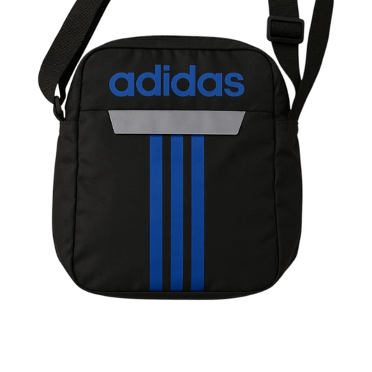 Bolso Bandolera - Adidas Negro Azul (3 líneas)