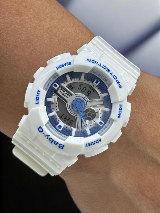 RELOJ BABY G - BLANCO CON AZUL