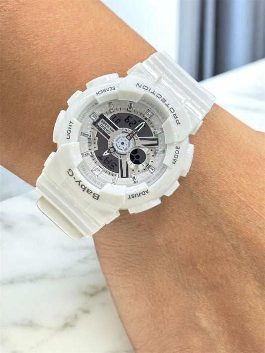 RELOJ BABY G - BLANCO