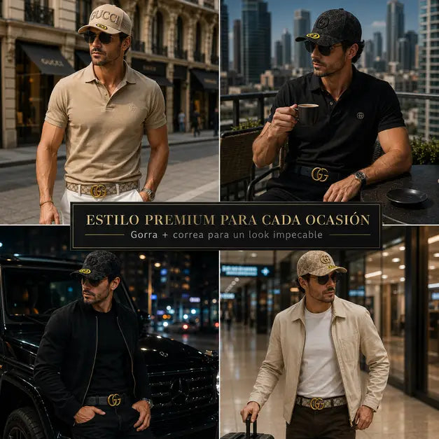 COMBO PREMIUM: GORRA + CINTA - GUCCI