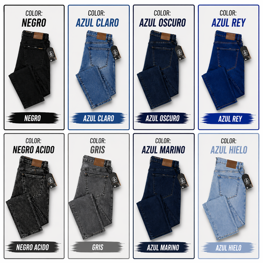Jean Denim Slim Fit para Hombre – Estilo Urbano Premium
