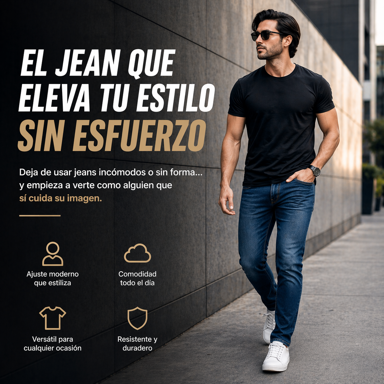 Jean Denim Slim Fit para Hombre – Estilo Urbano Premium