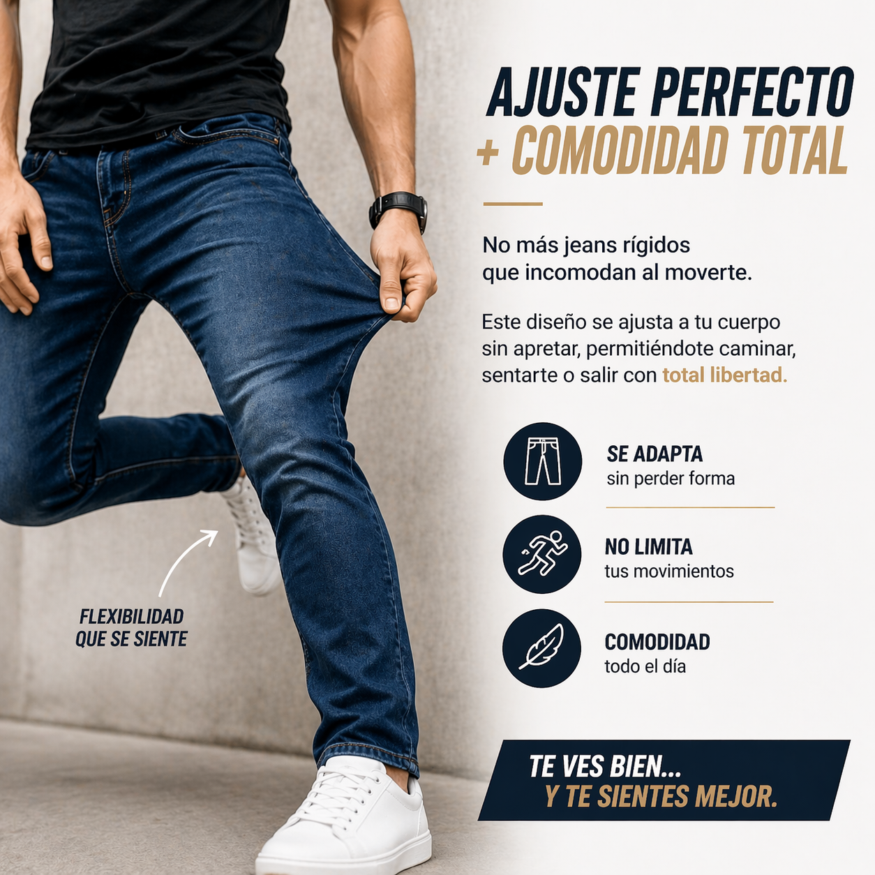 Jean Denim Slim Fit para Hombre – Estilo Urbano Premium