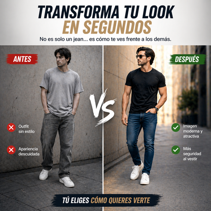 Jean Denim Slim Fit para Hombre – Estilo Urbano Premium