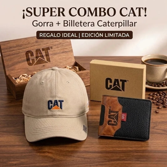COMBO CAT | Gorra + Billetera con diseño premium