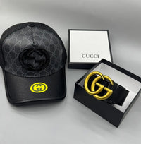 Gorra Gris/Negra - Cinta GG