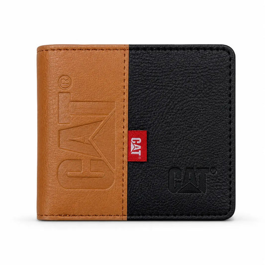 Billetera Caterpillar - Beige con negro y Beige con cafe Lateral
