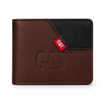 Billetera Caterpillar - Negro y Marron con esquina pro