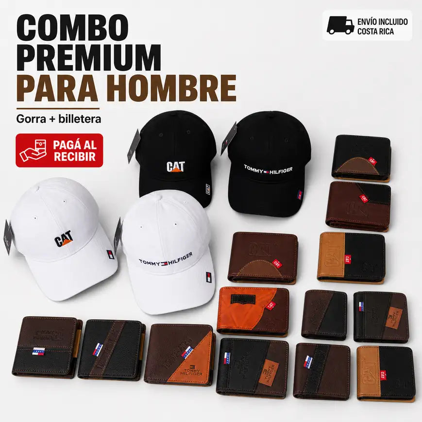 COMBOS Premium | Gorra + Billetera para Hombre
