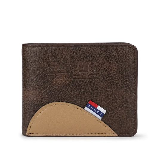 Billeteras Tommy Hilfiger  - Marrón con Beige Curva Baja